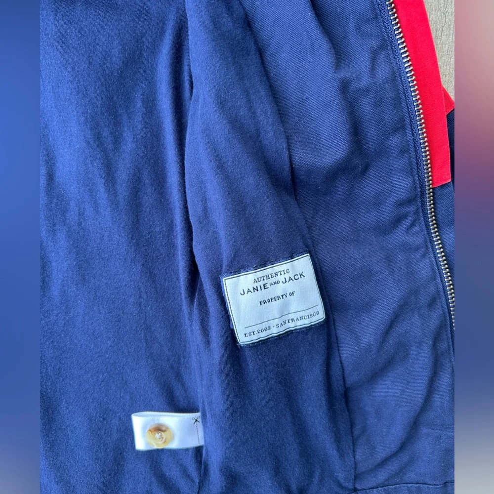 Janie and Jack Baby Boy High Seas Toggle Button Hood Classic Coat Size 12-18 Mo.